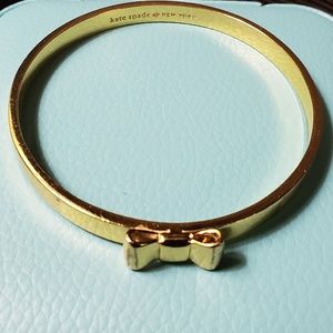 Kate Spade bow bangle gold color